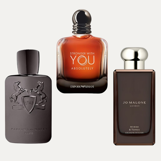 Wieczorowy killer – zestaw odlewek perfum męskich | Herod, Stronger with You, Myrrh & Tonka