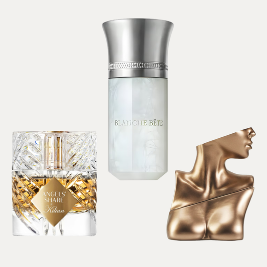 Słodkie uwodzicielstwo – zestaw odlewek perfum damskich | Angels' Share, Blanche Bete, Billie Eilish